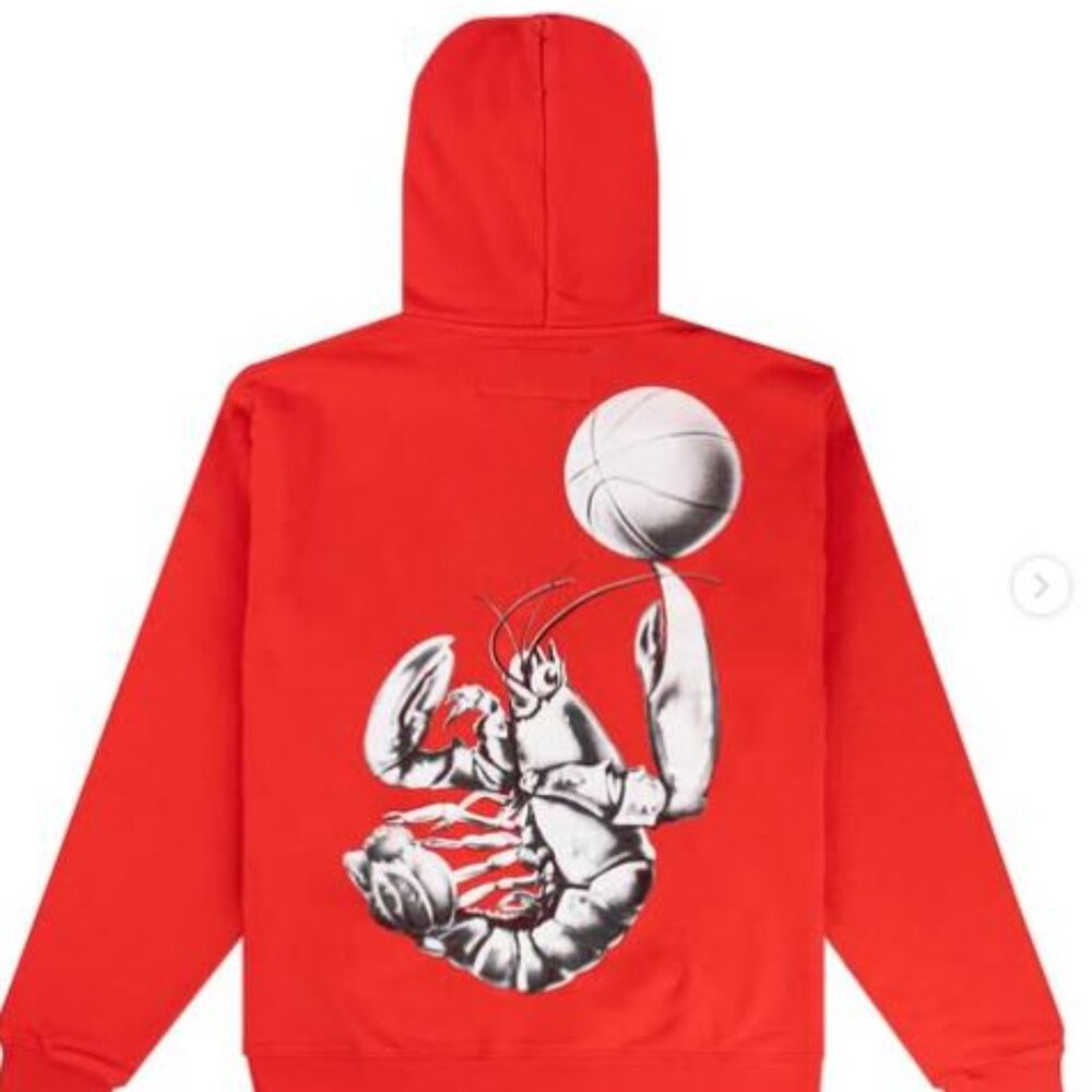 NEW YORK SUNSHINE x DURYEA'S RED HOODIE SZ XL